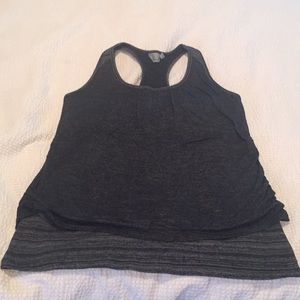 NWOT Grey/Black Athleta Royal Pigeon Tank